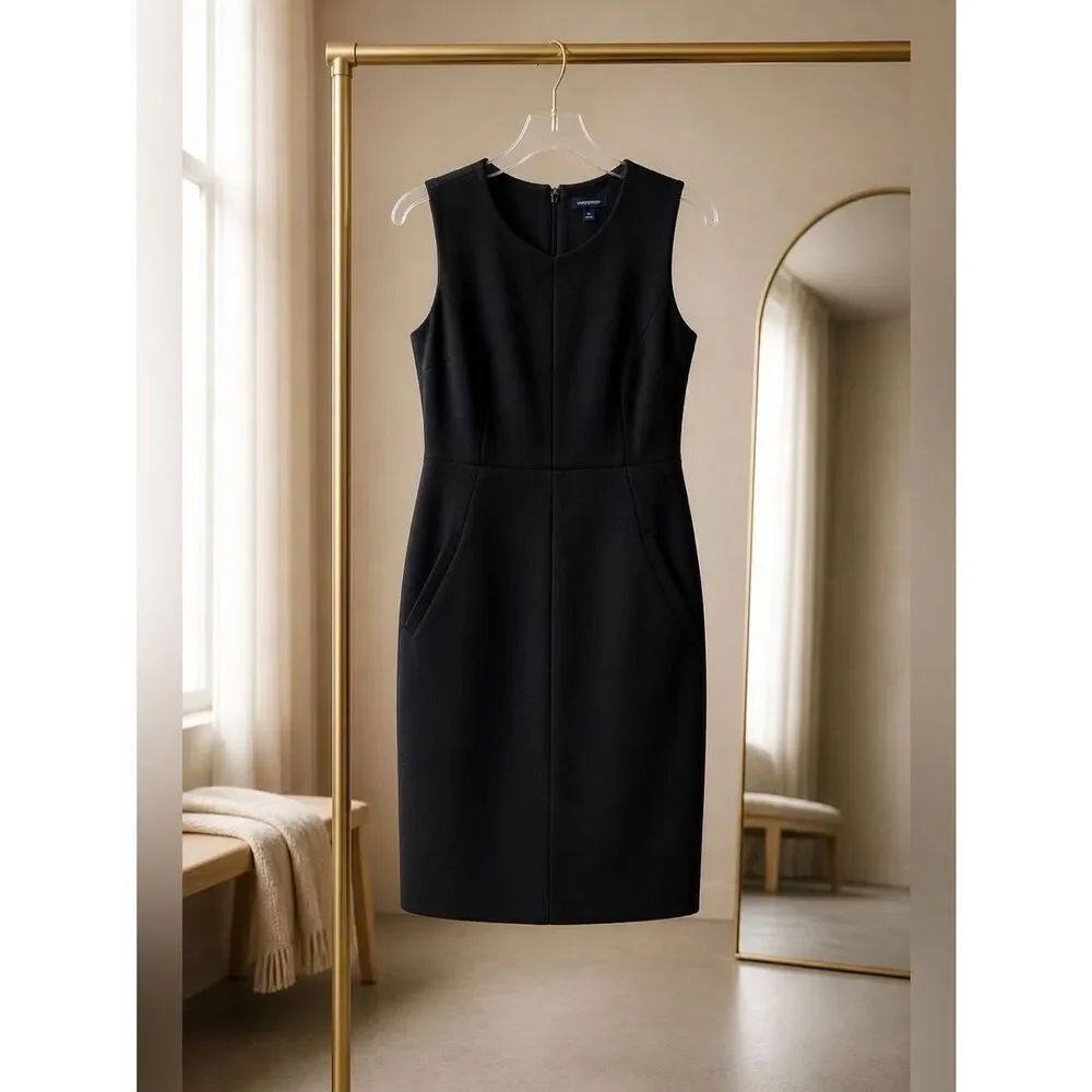 LITTLE BLACK DRESS by LANDS END SIZE 4 EUC